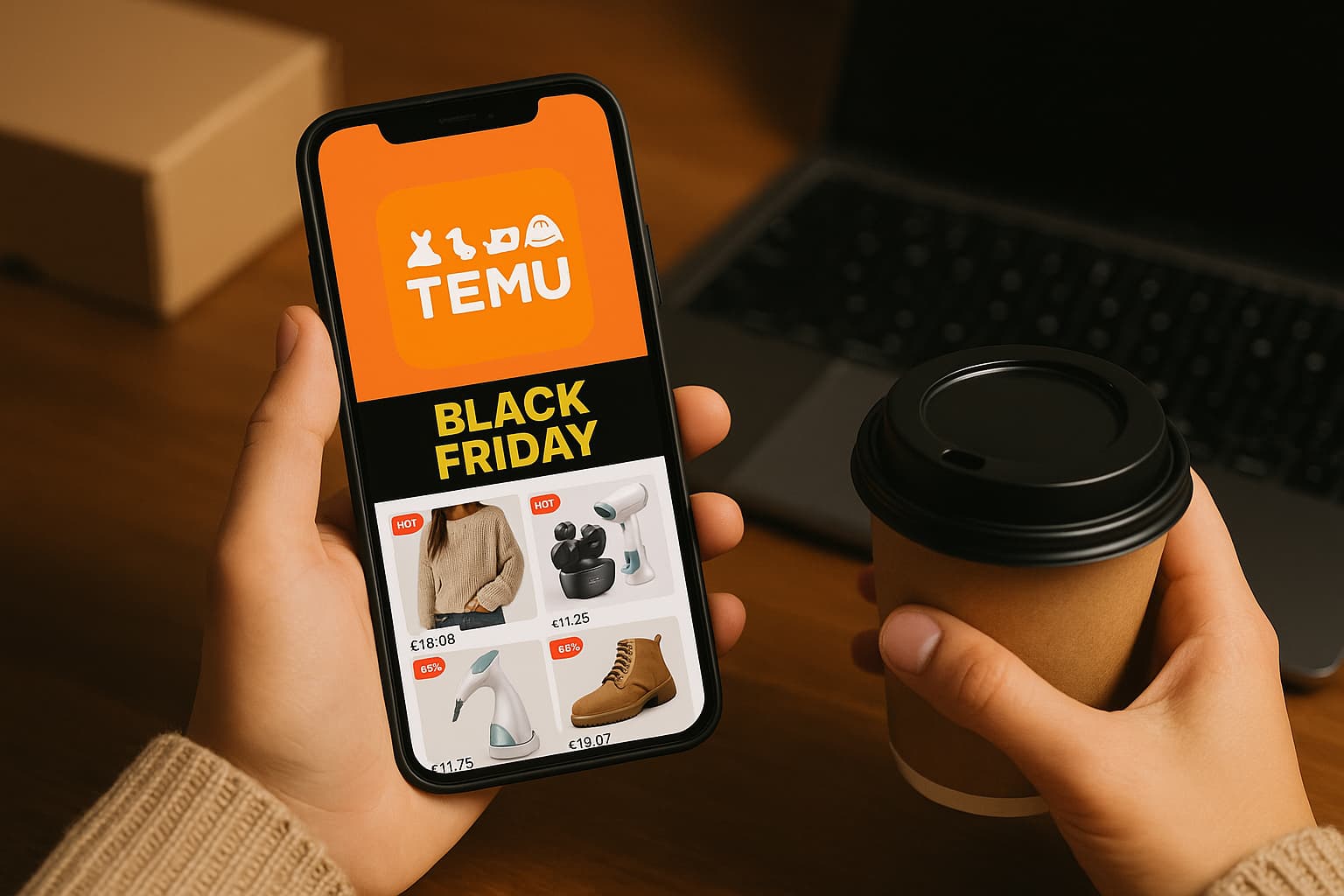 Highlights zu Qu’y a-t-il de chaud pour le Black Friday sur Temu