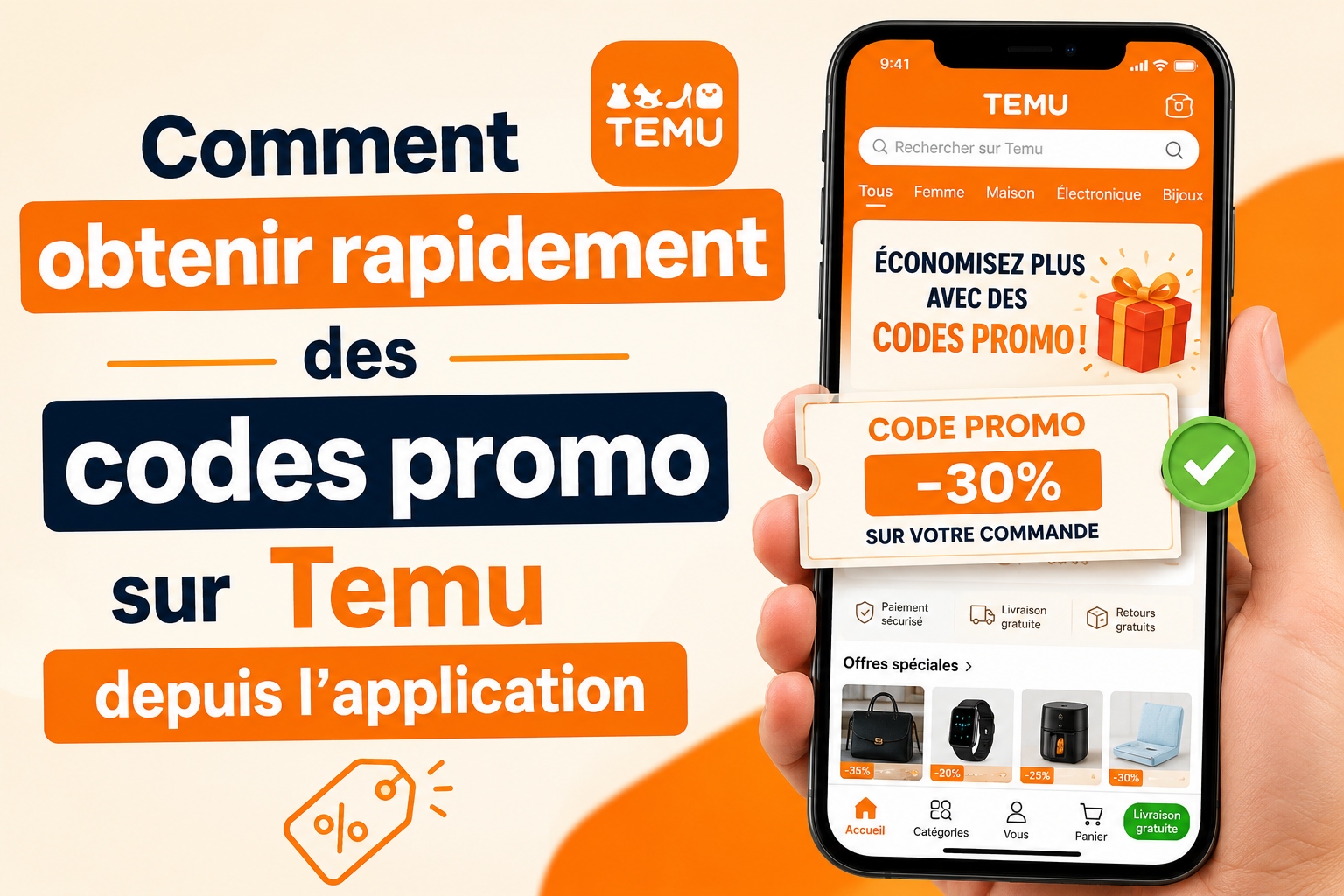 Comment obtenir rapidement des codes promo sur Temu depuis l’application